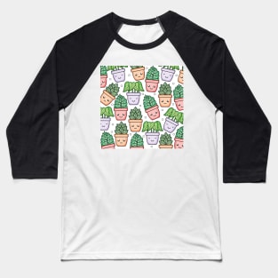 Cute Small Potted Plants Baseball T-Shirt